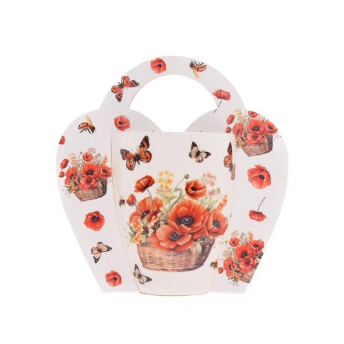 Šálka 350 ml maky - Vianočné dekorácie