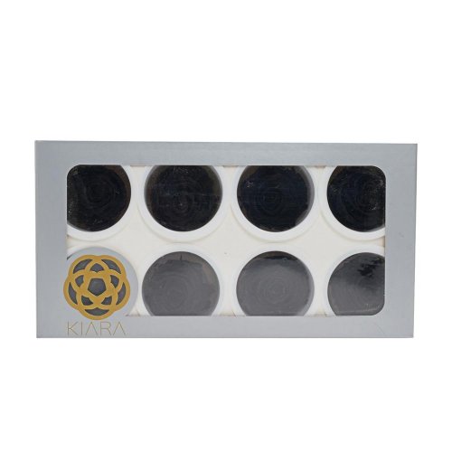 Ruža preparovaná 5cm black beauty /ks - bal. 8 ks