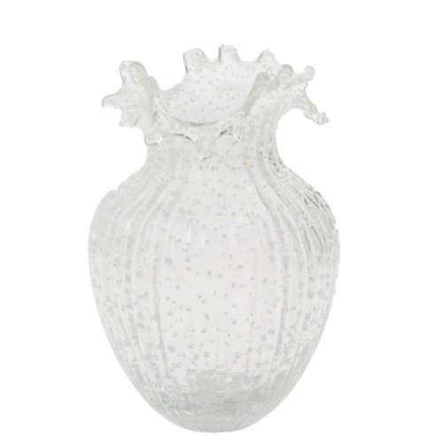 Váza svietiaca v tme prskané sklo 14*21