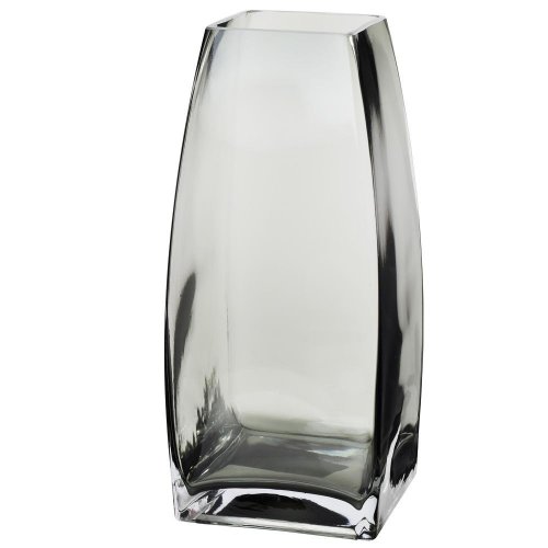 Váza sklo sivá 8x25cm