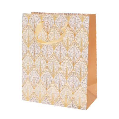 Agb1100403 taška darč v25x20+10cm ornamental gold tile - Umelé kvety