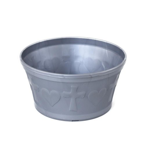 062 misa srdce strieborná  25xv13,5cm