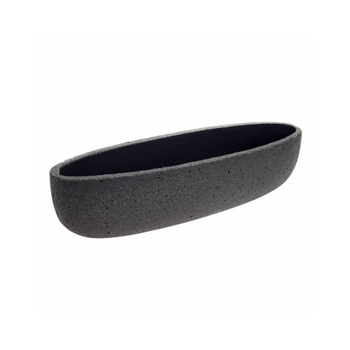 Kv-34 obal umelý kameň oval čierna 64x19x15.5 - Veľkonočné ozdoby