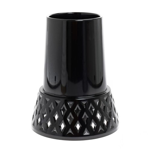 X066 váza ažur čierna 25cm