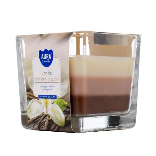 Voň.v skle trikolóra vanilka /snk80-67/ 170gr - Umelé kvety