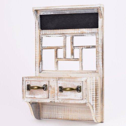 Obal drevo polica biela 25x13x38cm super cena