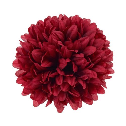 Hlava chryzantéma 12cm bal:12ks bordová