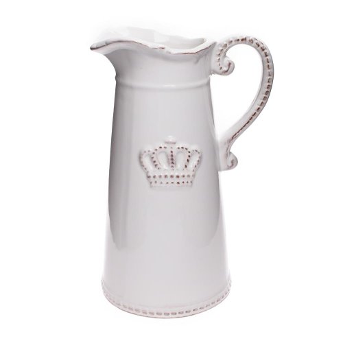 Váza džbán keramika 15x12x23cm biely