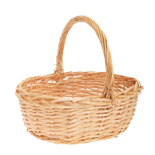 466fl/s darčekový prútený kôš sv.hnedý 38x31x16x37cm