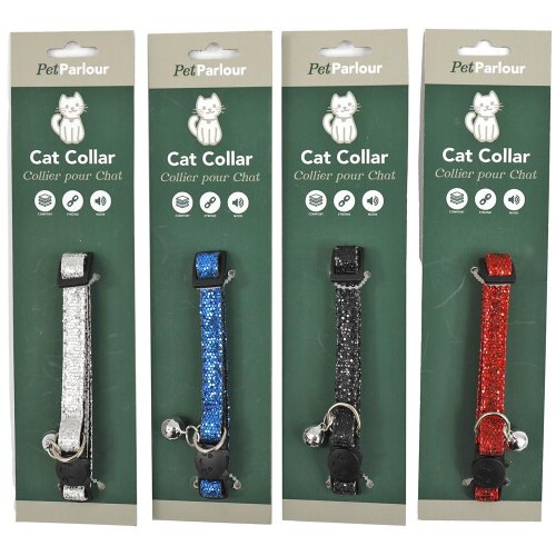 Obojok pre mačku kovový dekor 22x4cm