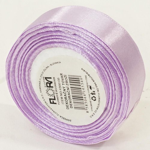 Saten stuha 20mm/15m fialová bl. farba 044