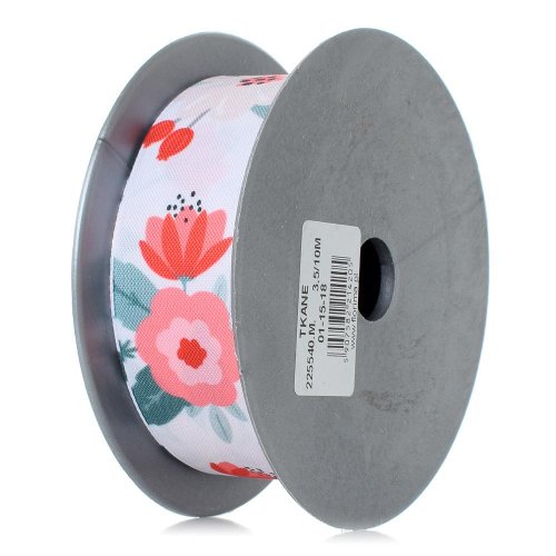 Akcia stuha červené kvety 3,5/10m