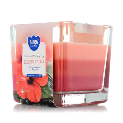 Voň.v skle trikolóra hibis+bie.šalvia /snk80-356/ 170gr