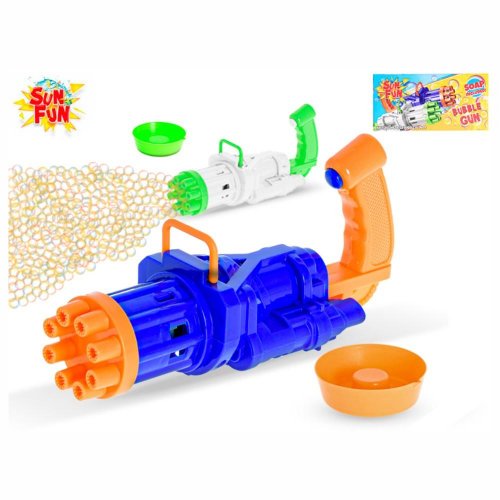 Bublifuk pištoľ 19cm na batérie s náplňou