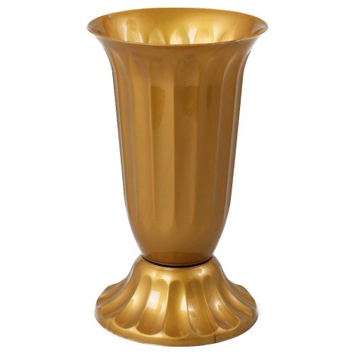 062 váza uh vrúbkovaná 17 zlatá /18,5xv38cm/