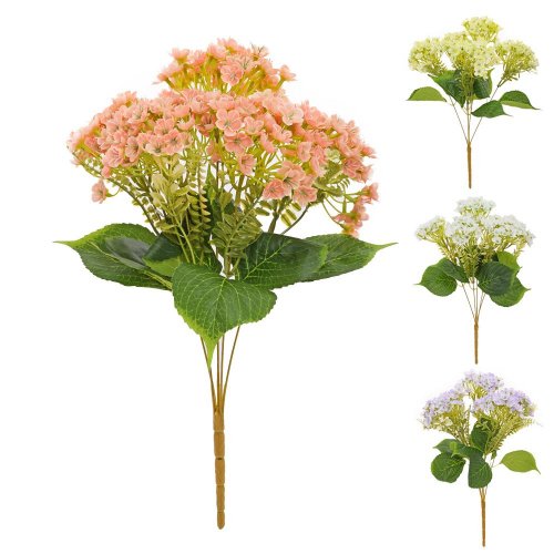 Kytica hydrangea mix/4f 45cm - Umelé kvety