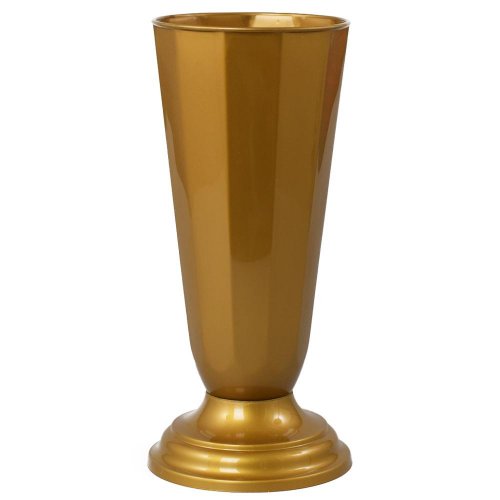 229 váza švéd.13 zlatá /14xv30cm/
