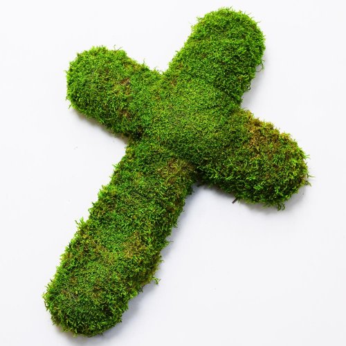 Machový kríž 40cm - Vianočné dekorácie