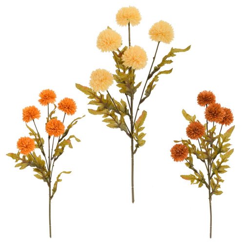 Kytica chryzantéma spray mix/3f 47cm - Umelé kvety