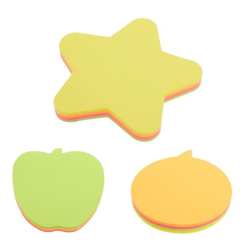 Pevná cena bloček samolep stick up 69x69mm neon /4x20list mix