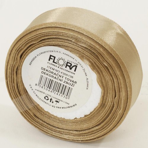 Saten stuha 20mm/15m hnedá bl. farba 060