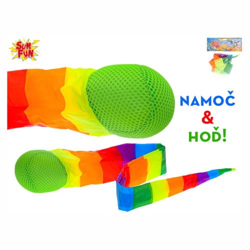 Vodná lopta s dúhovým fáborkom 95cm v sáčku
