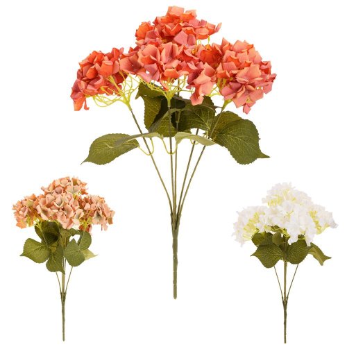 Kytica hydrangea mix/3f 51cm - Umelé kvety