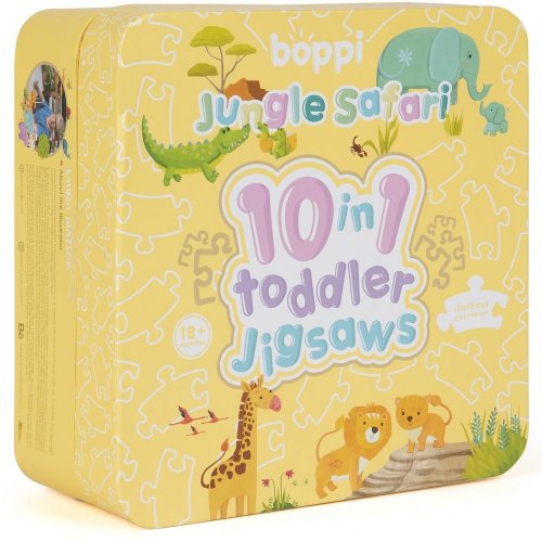 Puzzle boppi  skladačka10 v 1 - jungle safari - btj10-003