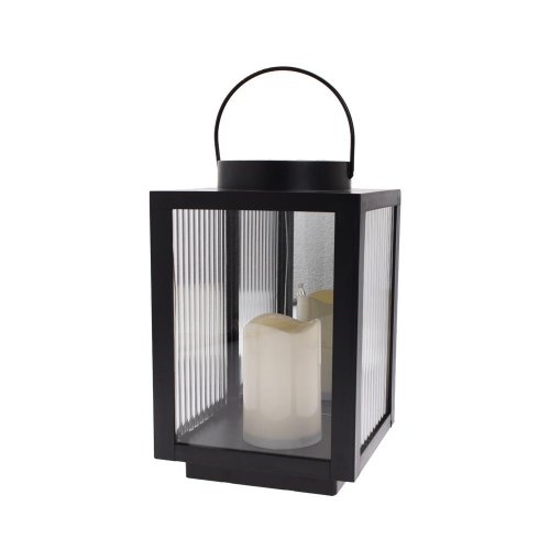 Lampáš solar+ sviečka čierny deň/noc 13/24/yze