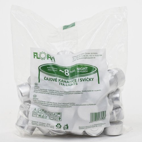 Iluminačné sv.čajové  50ks night 8hod. - Umelé kvety