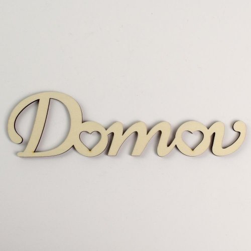 Výrez domov drevo s/3 20x5,5x0,5cm