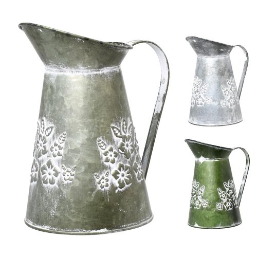 Váza džbán malý kov mix 3f kvety v:22x12,5cm super cena