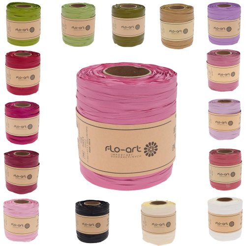 Rafia mix farba 1,5cm x 200m - Vianočné dekorácie a ozdoby