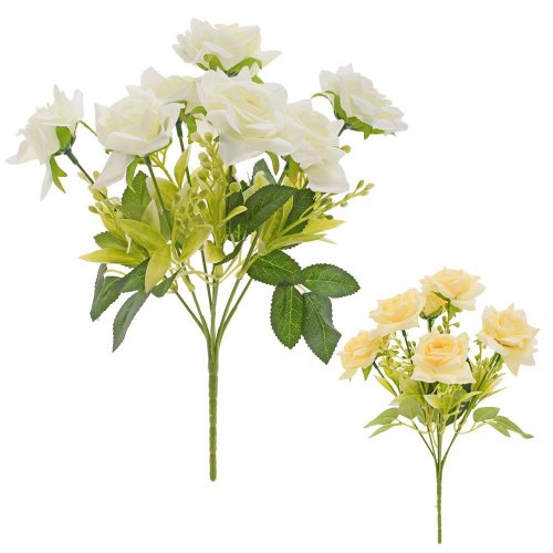 Kytica ruža x7 30cm mix svetlé 2f