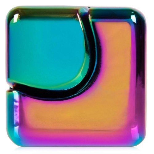 Kocka spinner cube  – viacfarebná metalíza