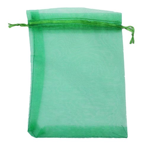 Hy-3407 organz. vrecko tm. zelená 15x23cm