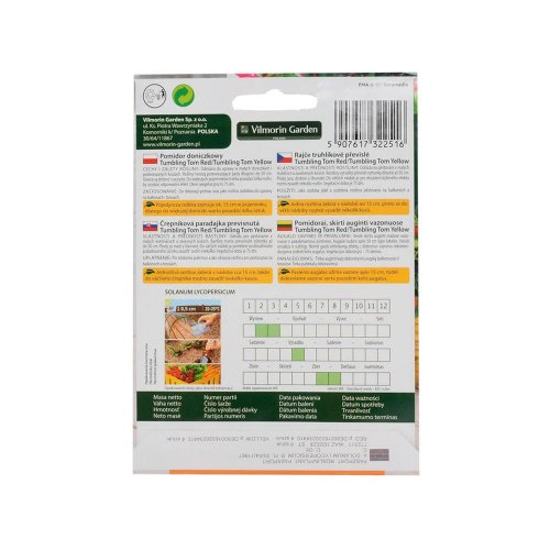 Rajčiak črepník.previs. tumbling tom red