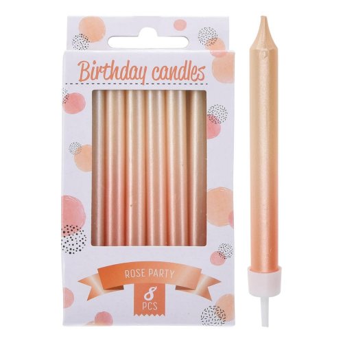 Sviečky party 8ks fuchcia s37400060