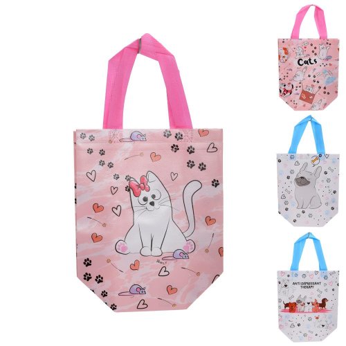 Taška netkaná textília 22cm