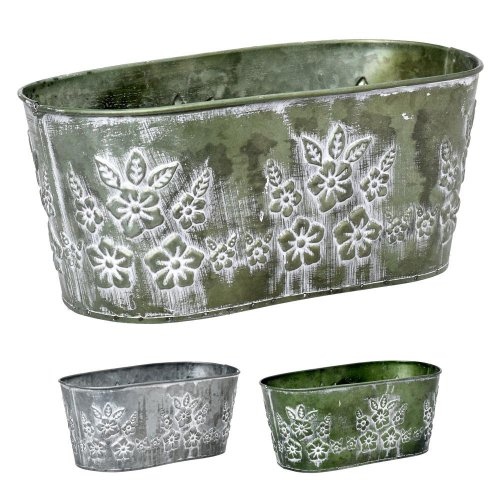 Obal ovál kov mix 3f kvety v:10x24x12,5cm super cena