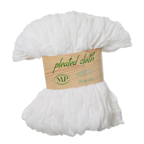 Látka plis 90cmx3m biela 4858 01