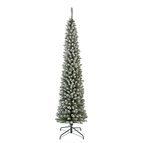 Vianočný stromček pencil pine so snehom výška 300/priemer 80 cm - Vianočné stromčeky