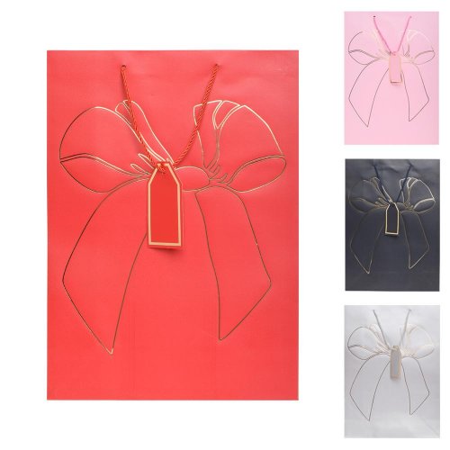 Darčeková taška l 30x41cm mašľa