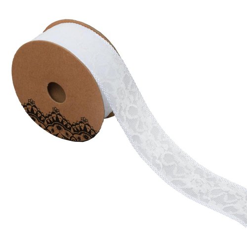 Stuha biela 4cmx10y hy-1500