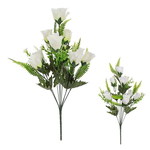 Kytica ruža puky x9 50cm mix 2f - Umelé kvety