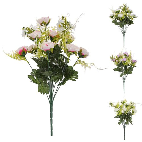 Kytica ruža x13 53cm mix 4f