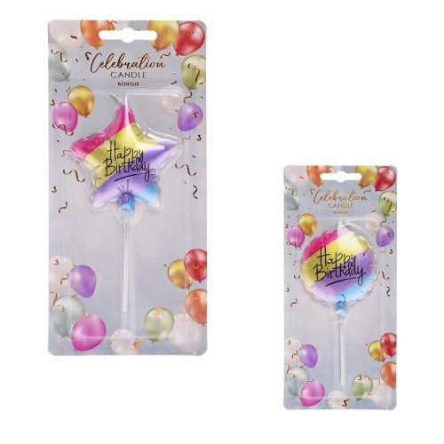 Sviečka multi narod. 6,5cm ass2