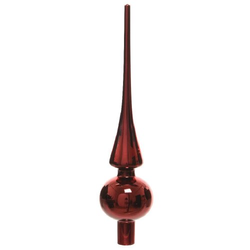 Špic sklo červený pr.6cm x 26cm - Vianočné dekorácie a ozdoby