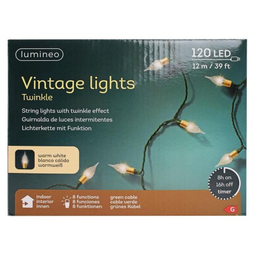 Led svetielka iner/8funk/trbl.efekt /11,90m - Vianočné dekorácie a ozdoby