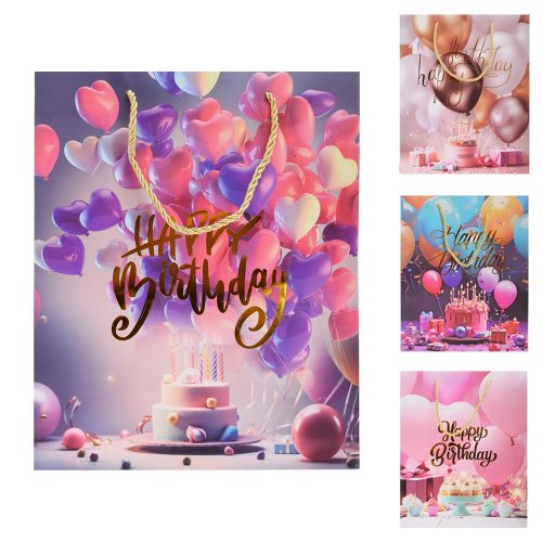 Darčeková taška m 32*26*12cm balóny